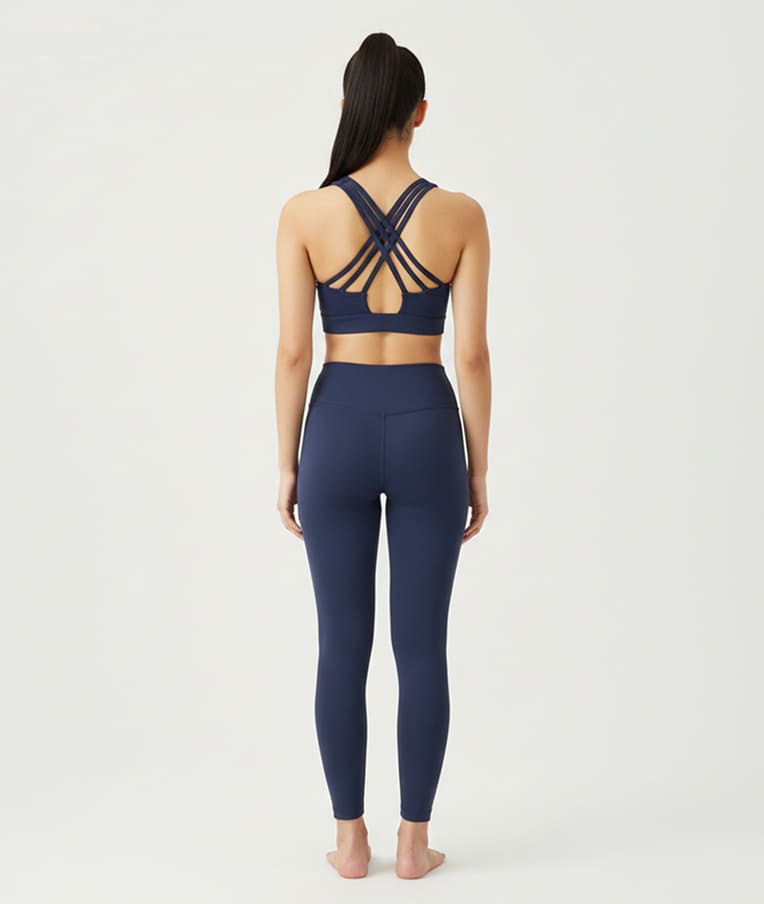 Women Solid Slim Fit In Navy Blue - Image 2