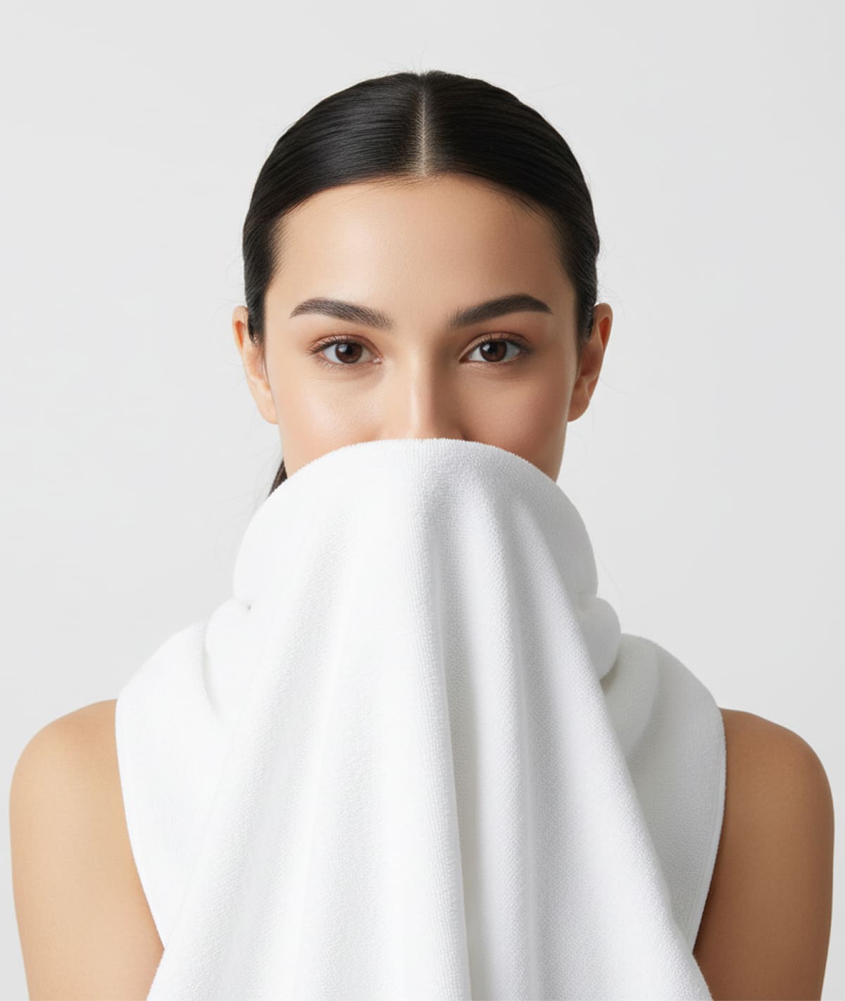 Cotton Gym White Color Towel - Image 5