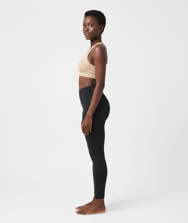 Rosalin Set-Beige Pant and Black Bra - Image 4