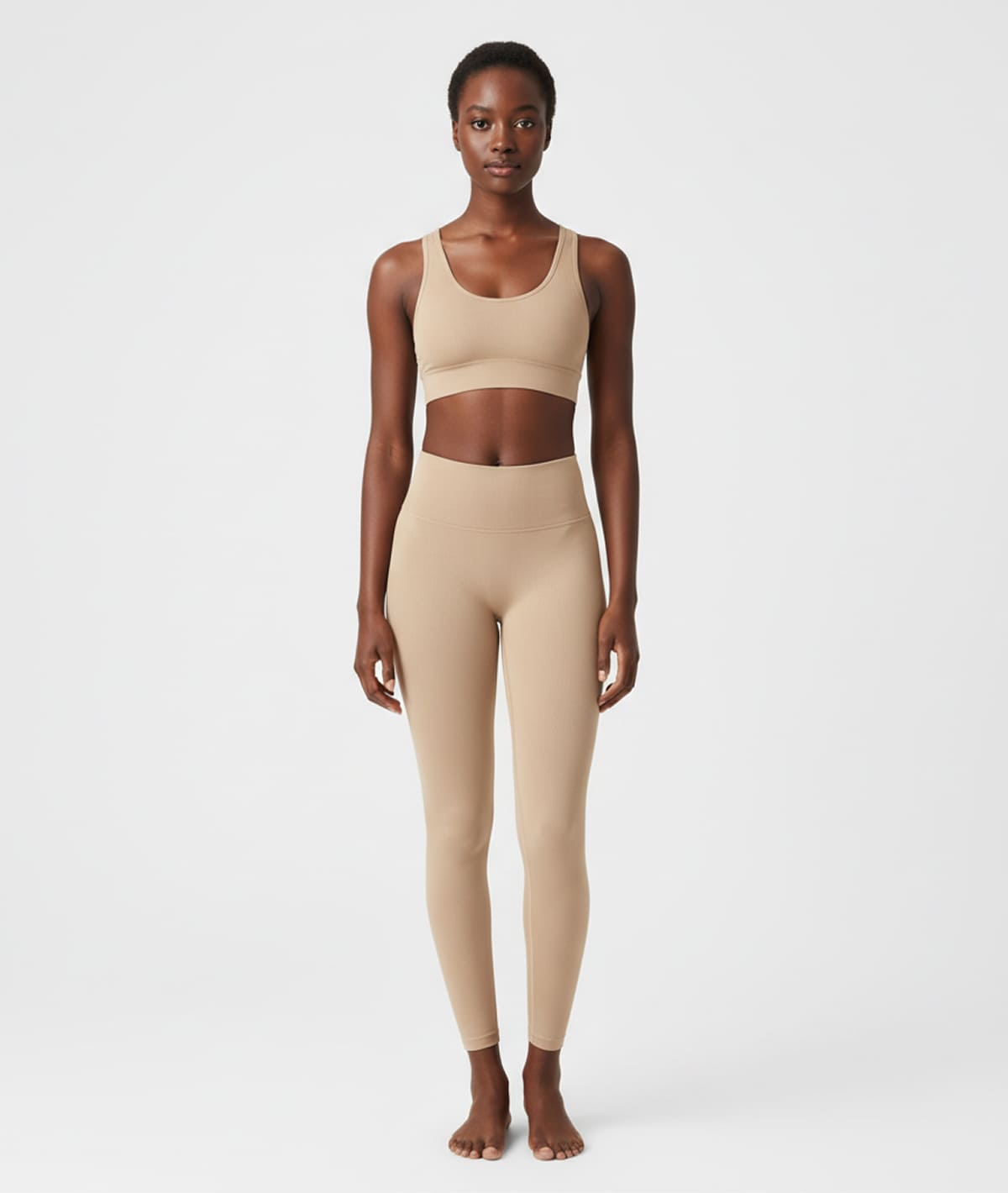 Rosalin Set-Beige Pant and Bra - Image 2