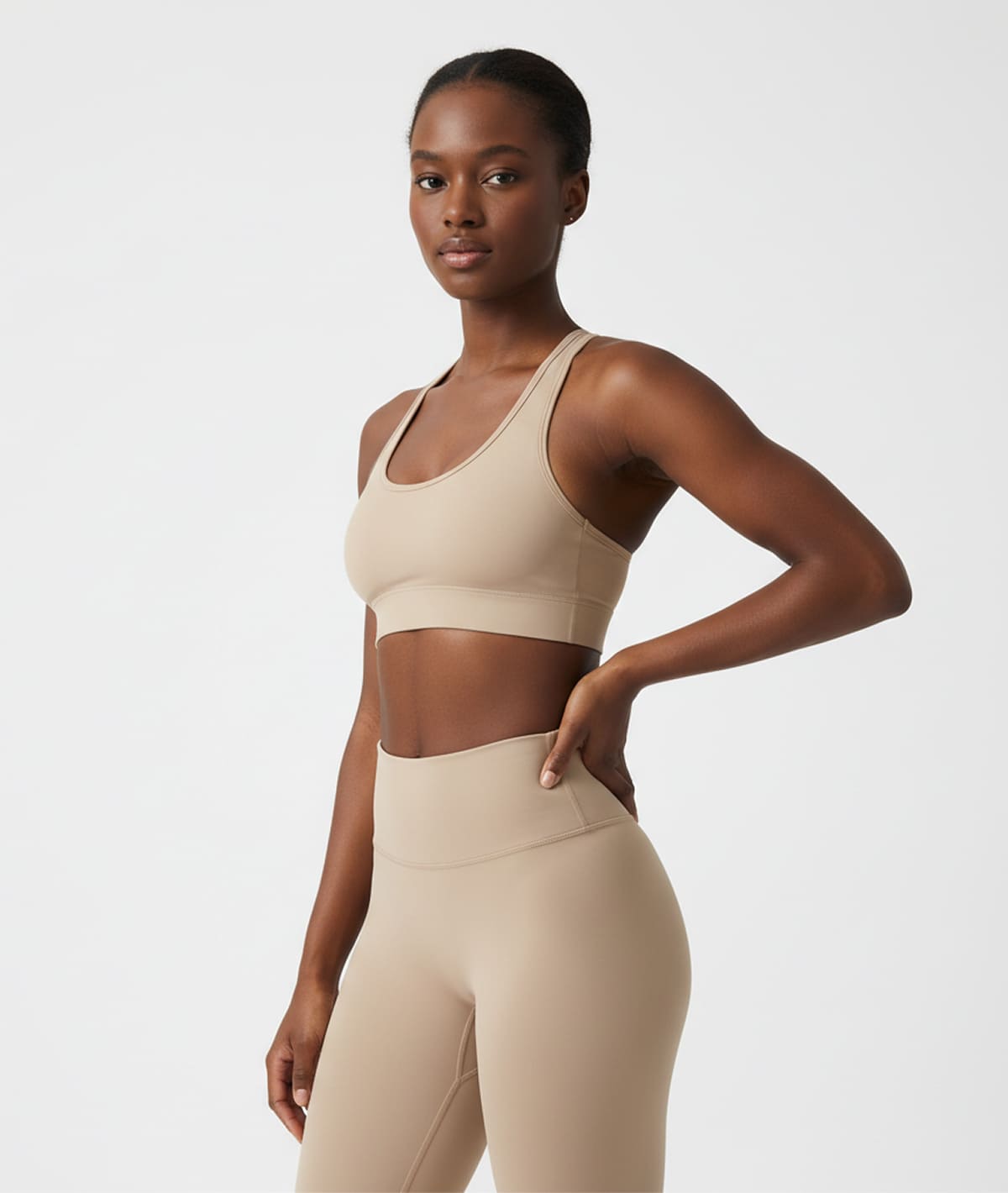 Rosalin Set-Beige Pant and Bra