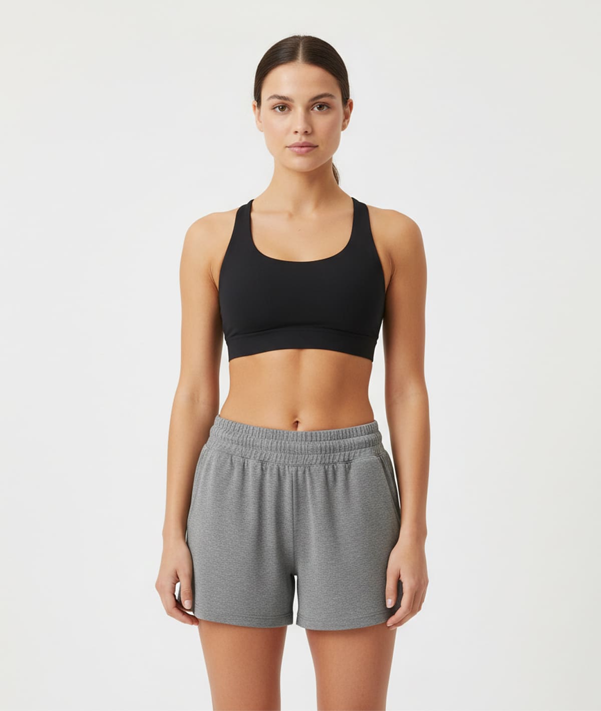 Women Solid Regular Fit Shorts with TS FLEXI