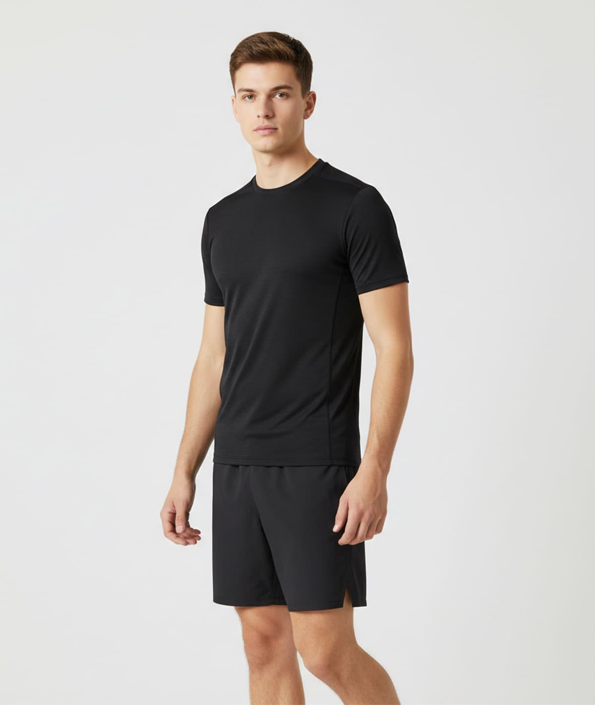 Men Plus Size Fit Crew-Black - Image 3
