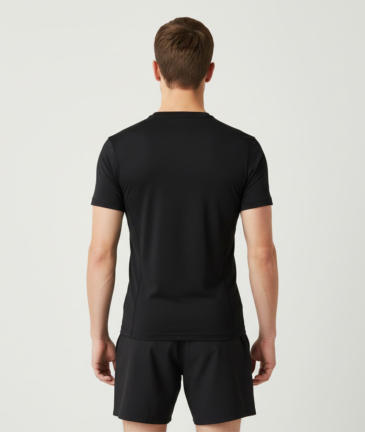 Men Plus Size Fit Crew-Black - Image 4