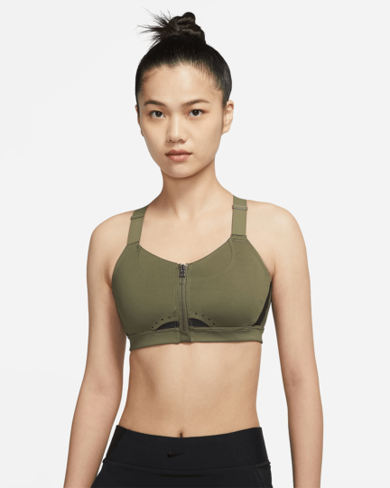 Dri-FIT Alpha Women's High-Support Padded Zip-Front Sports Bra – Cartify