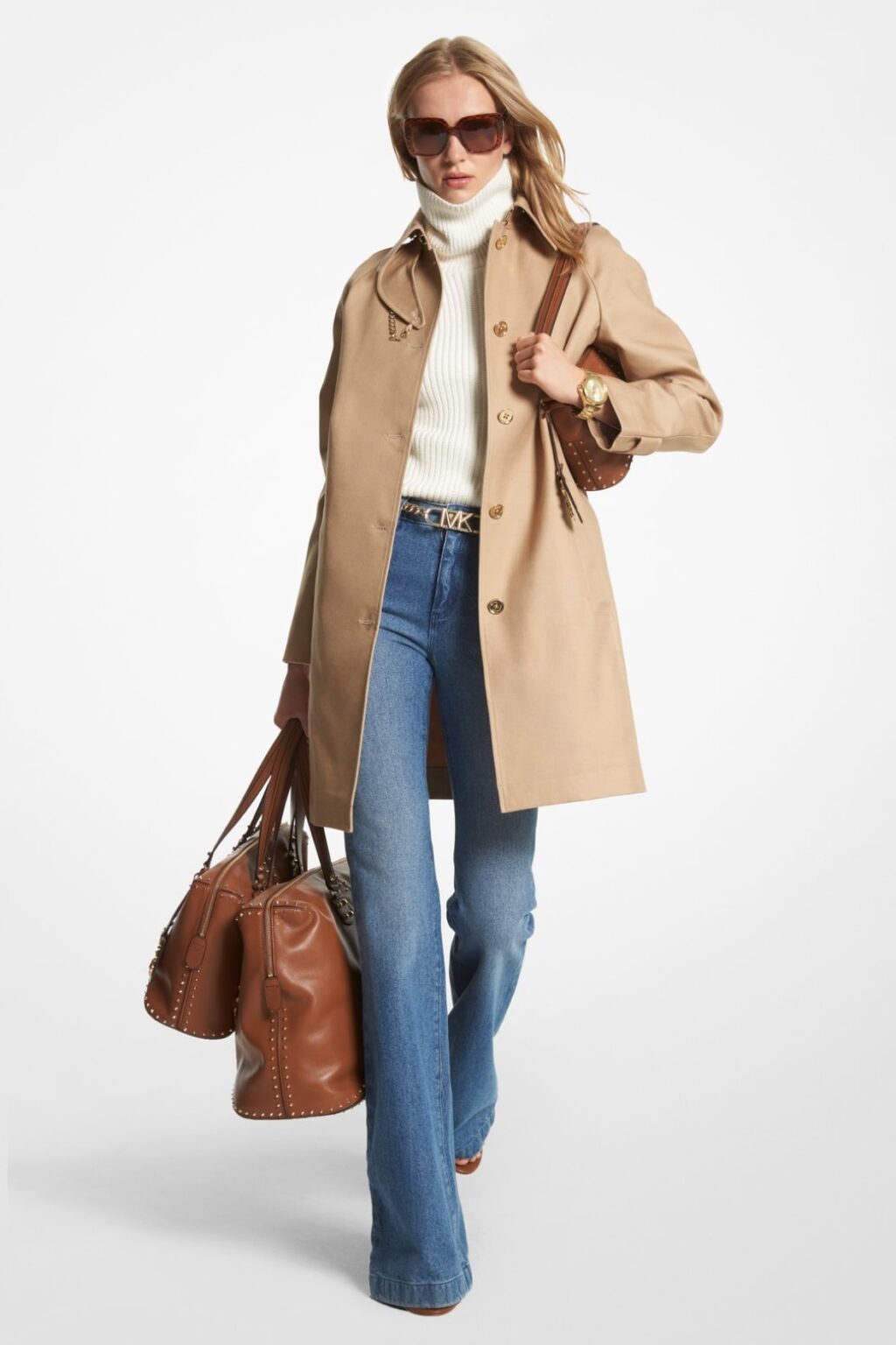 Cotton Belted Trench Coat